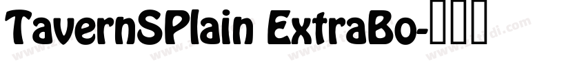 TavernSPlain ExtraBo字体转换
